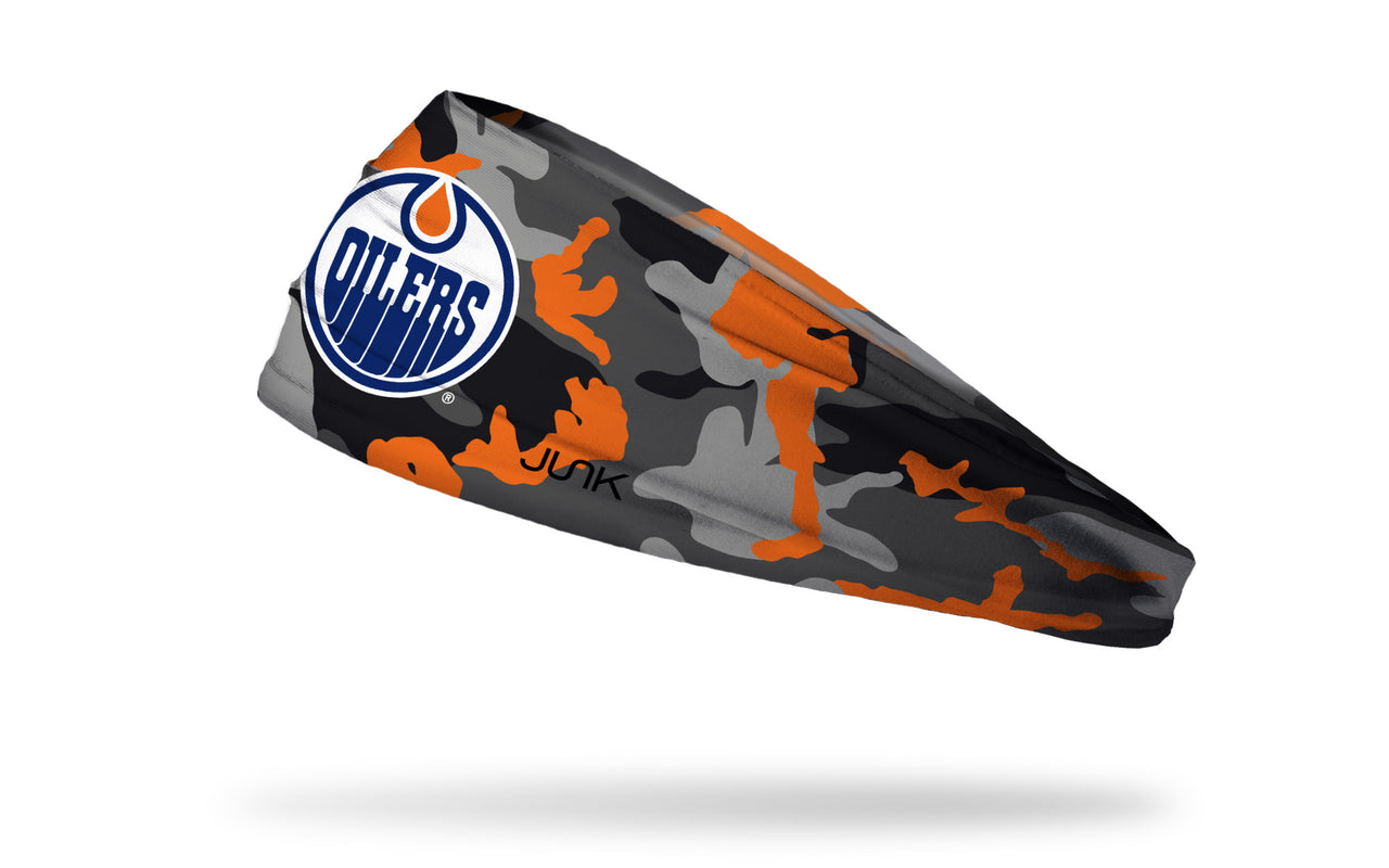 Edmonton Oilers: Camo Pop Big Bang Lite Headband - View 1