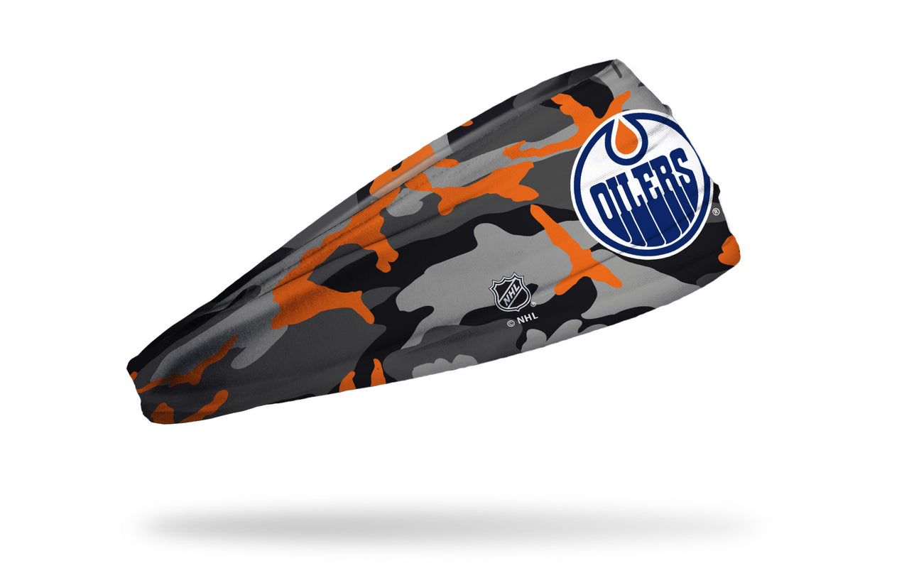 Edmonton Oilers: Camo Pop Big Bang Lite Headband - View 2
