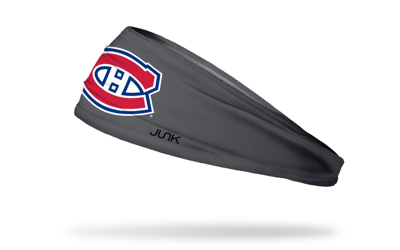 Montreal Canadiens: Logo Gray Headband - View 1