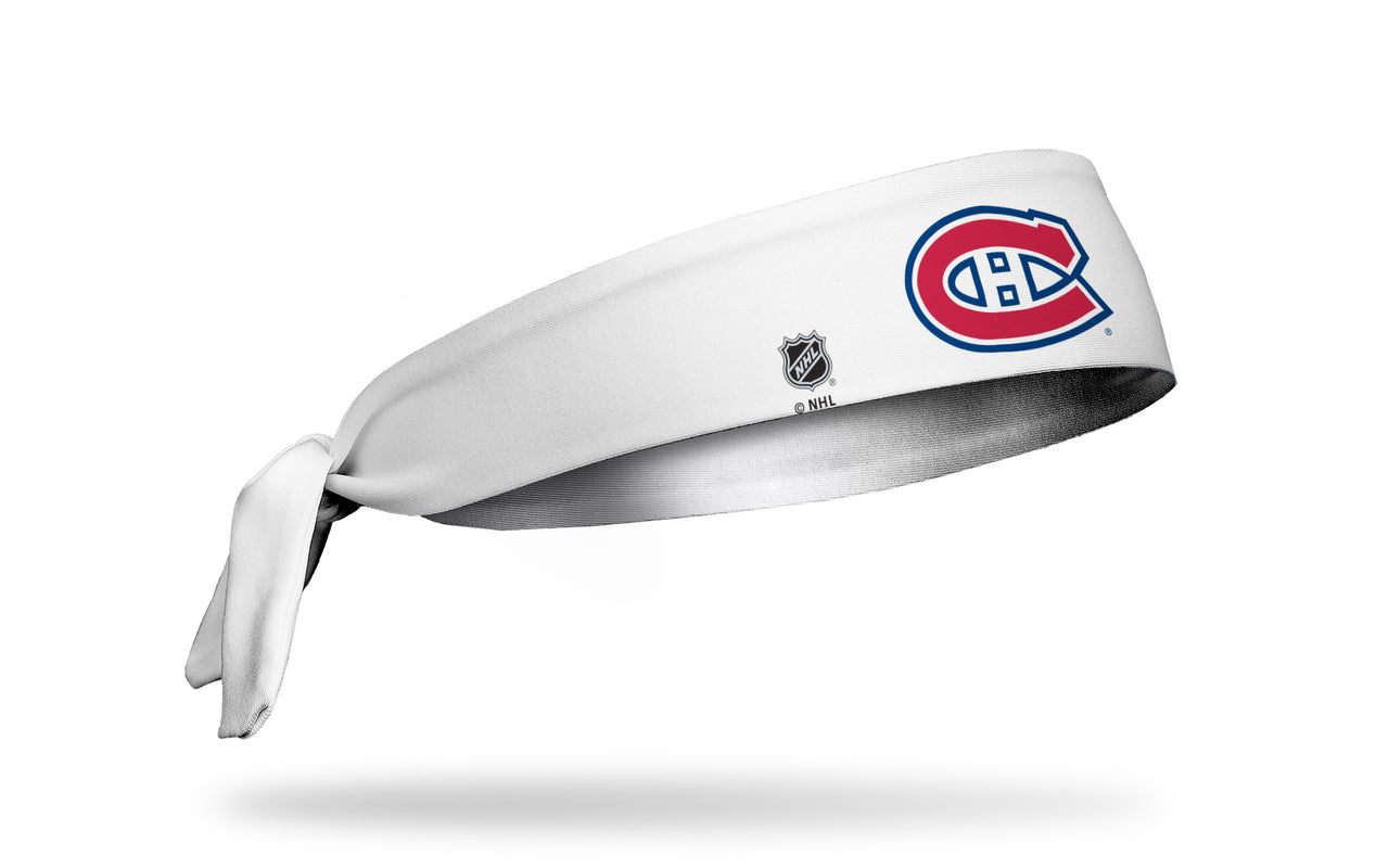 Montreal Canadiens: Logo White Tie Headband - View 2