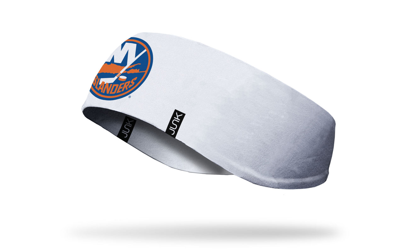 New York Islanders: Logo White Ear Warmer - View 2
