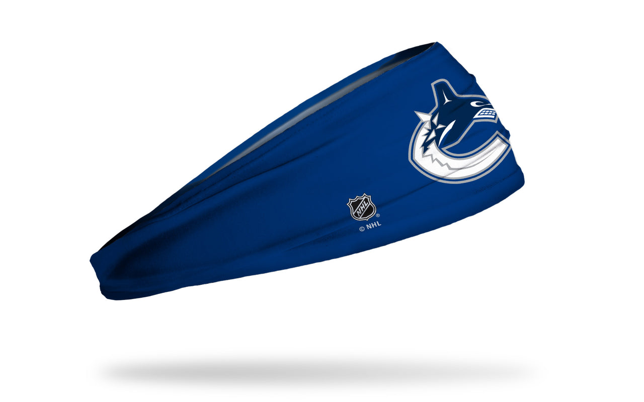 Vancouver Canucks: Logo Blue Big Bang Lite Headband - View 2