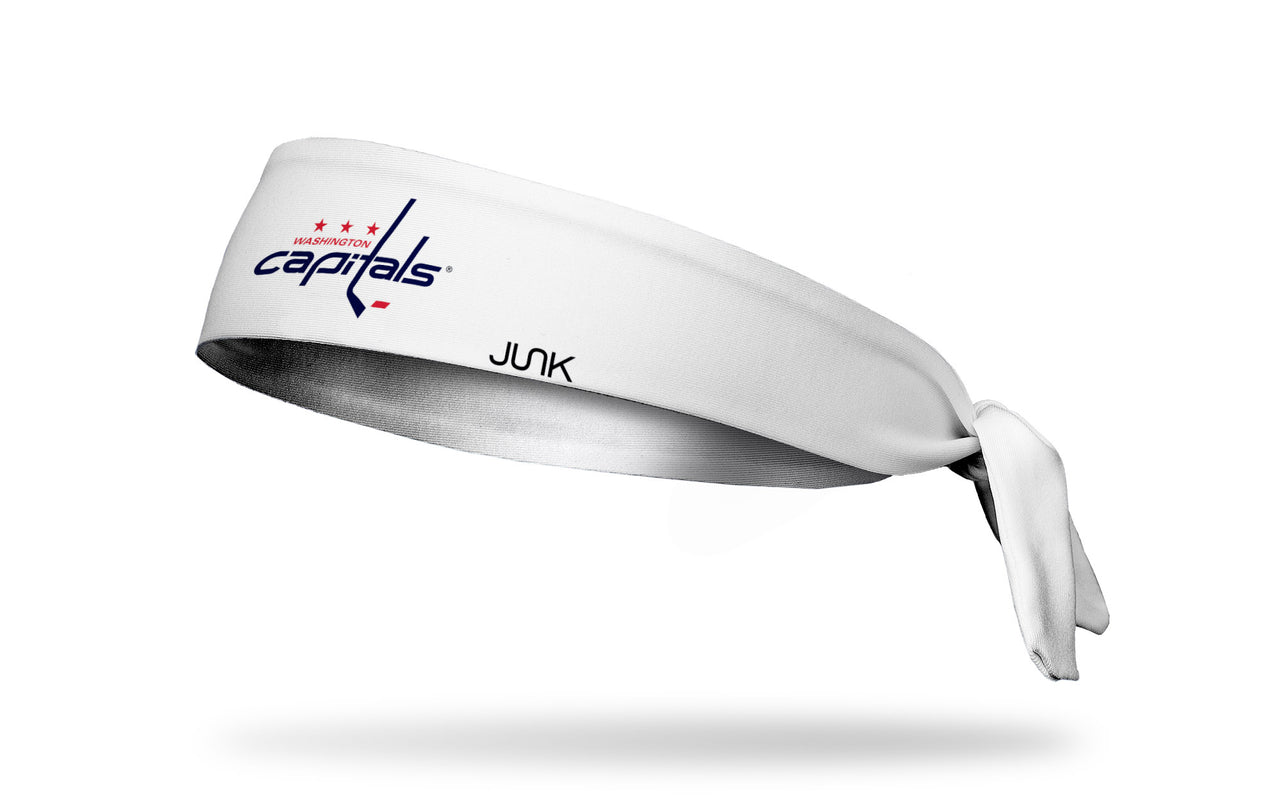 Washington Capitals: Logo White Tie Headband - View 1