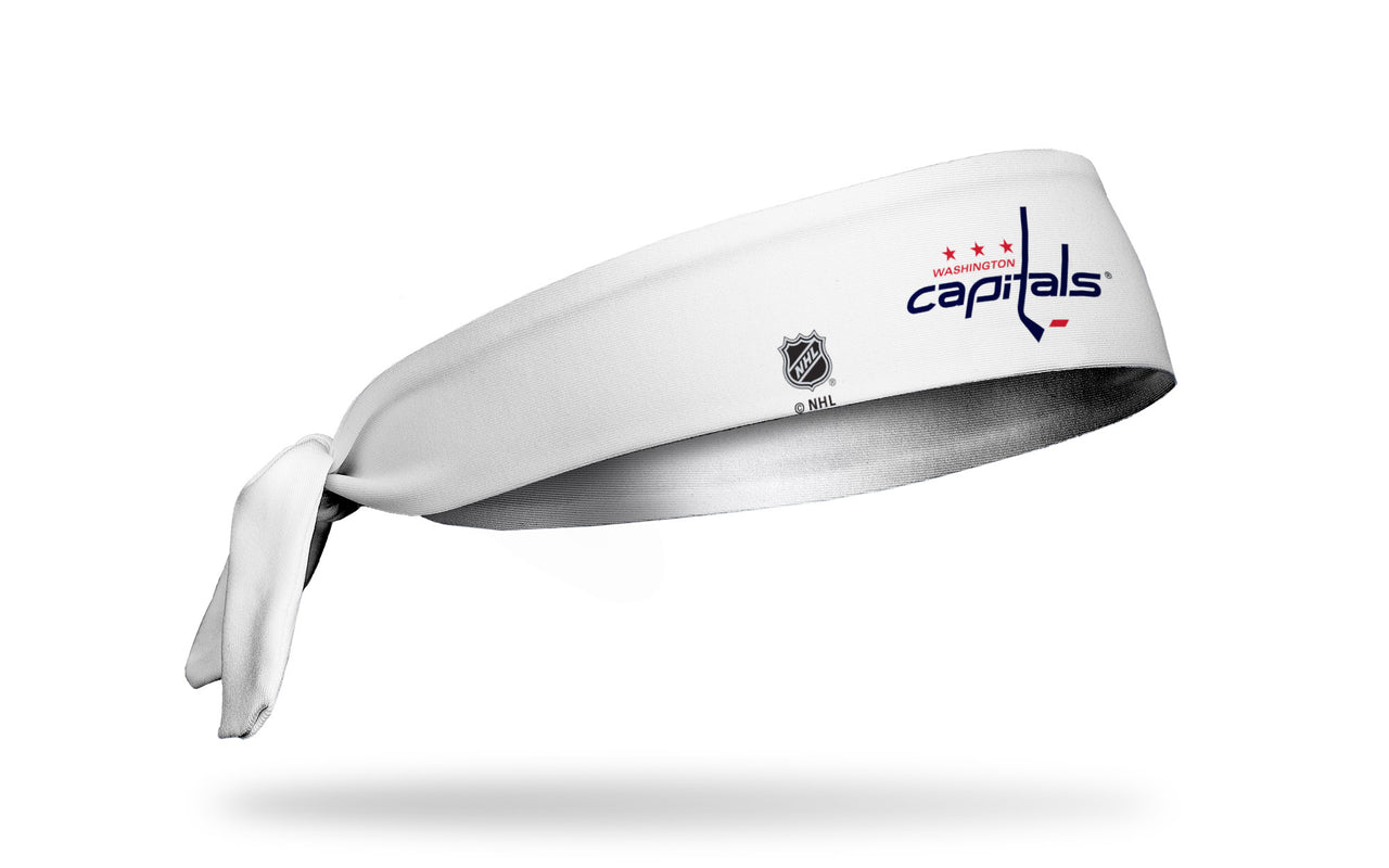 Washington Capitals: Logo White Tie Headband - View 2
