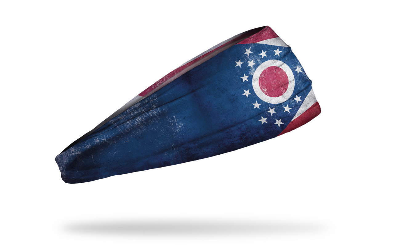 Ohio Flag - Grunge Headband - View 2