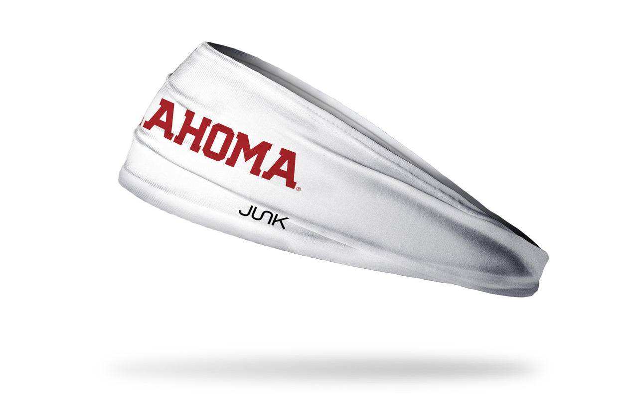 University of Oklahoma: Oklahoma White Headband - View 1