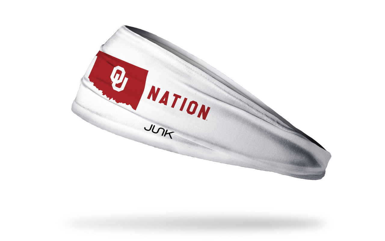 University of Oklahoma: Sooner Nation White Headband - View 1
