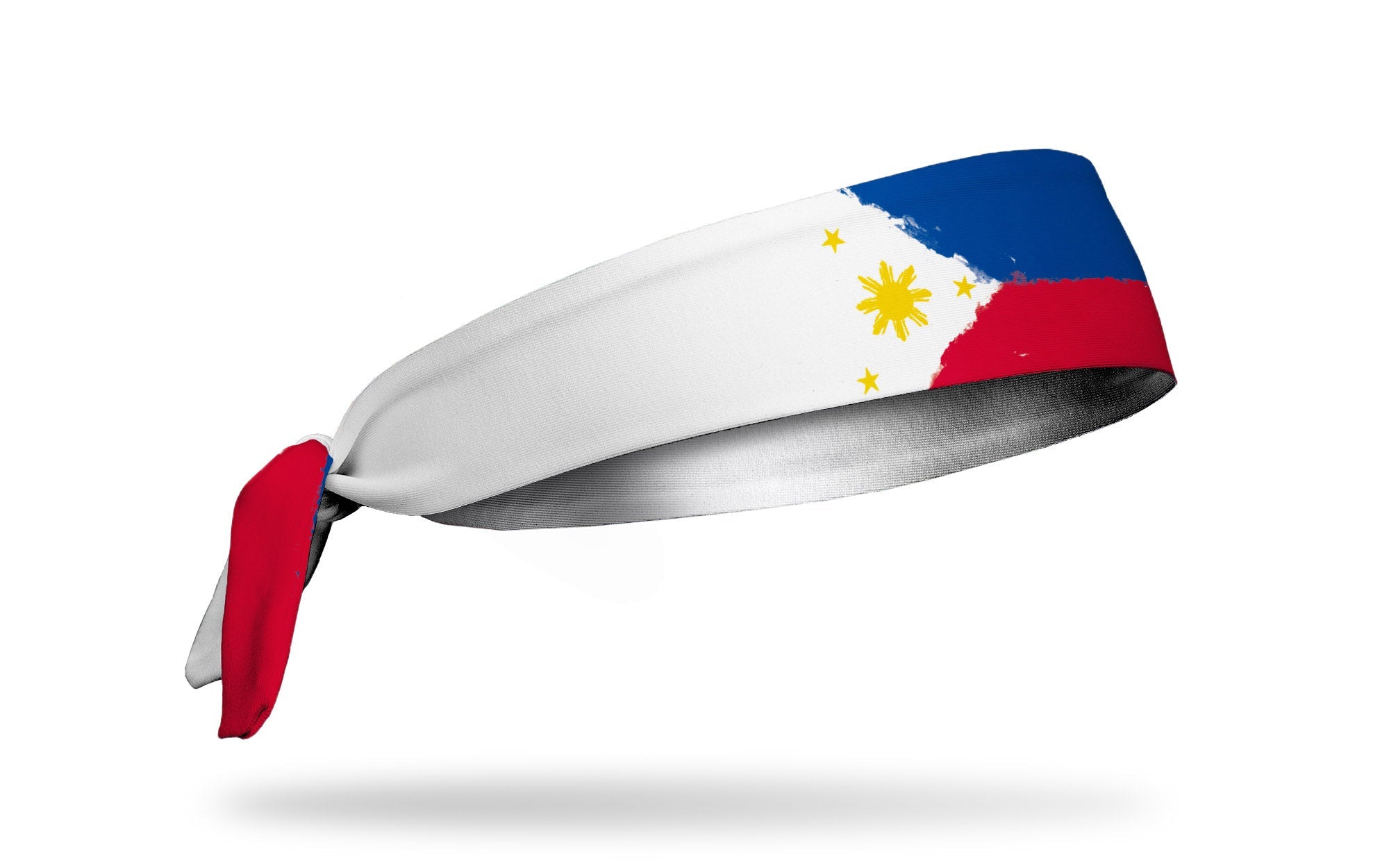 Haute couture handmade Philippine linen headband Philippines Painted Flag Flex Tie Headband main image 3