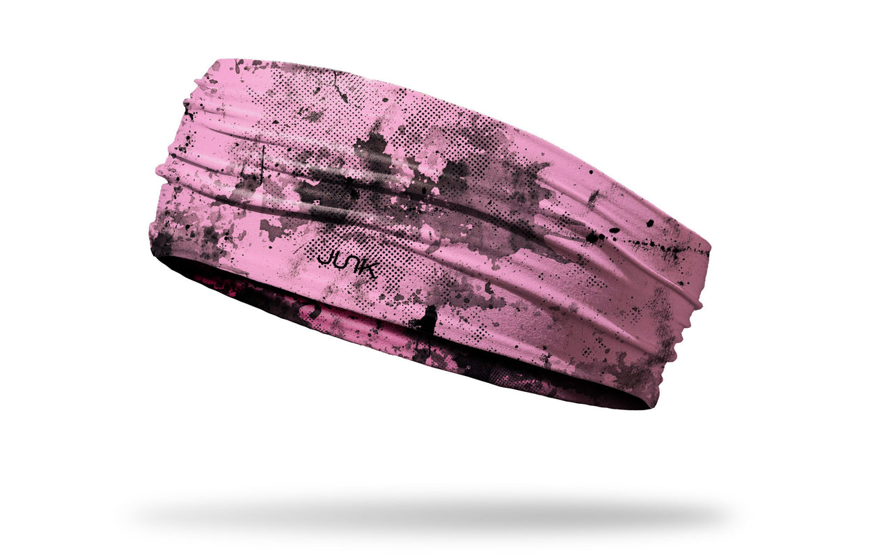 Powder Pink Grunge Headband - View 1