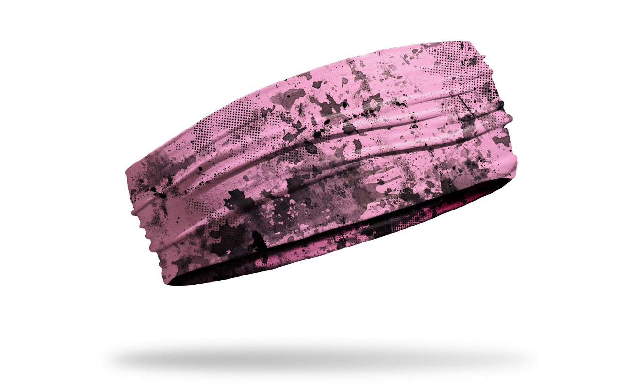 Powder Pink Grunge Headband - View 2