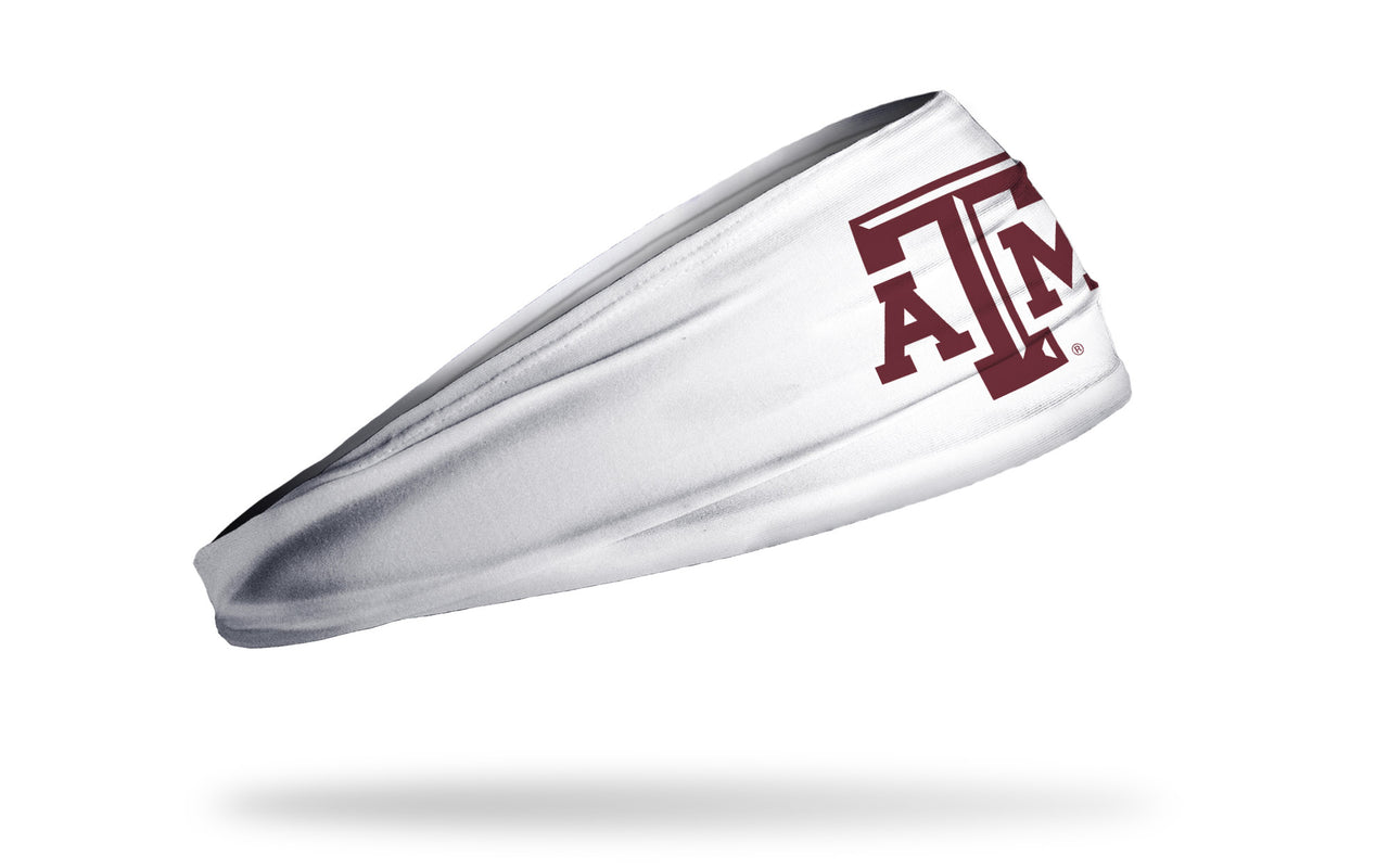 Texas A&M University: A&M White Headband - View 2