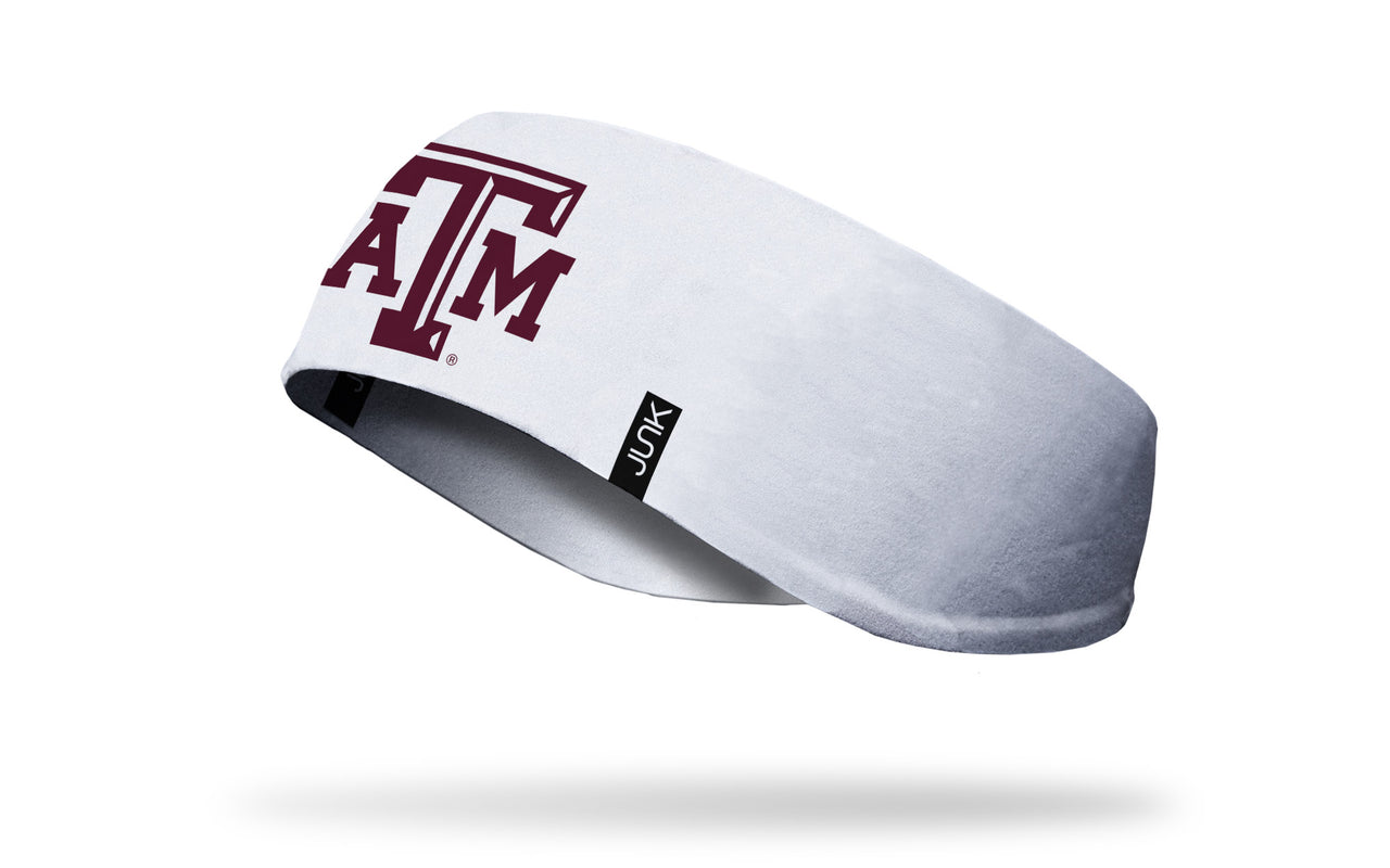 Texas A&M University: Logo White Ear Warmer - View 1
