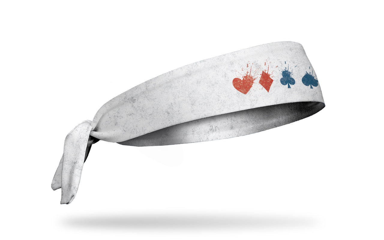 Harley Quinn: Full Suit White Flex Tie Headband - View 2