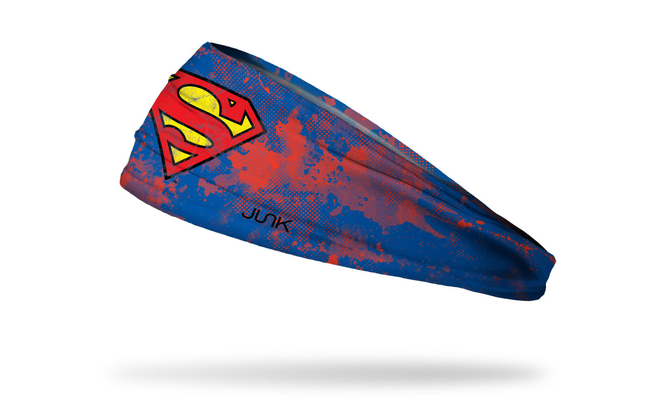 Superman: Grunge Blue Headband - View 1