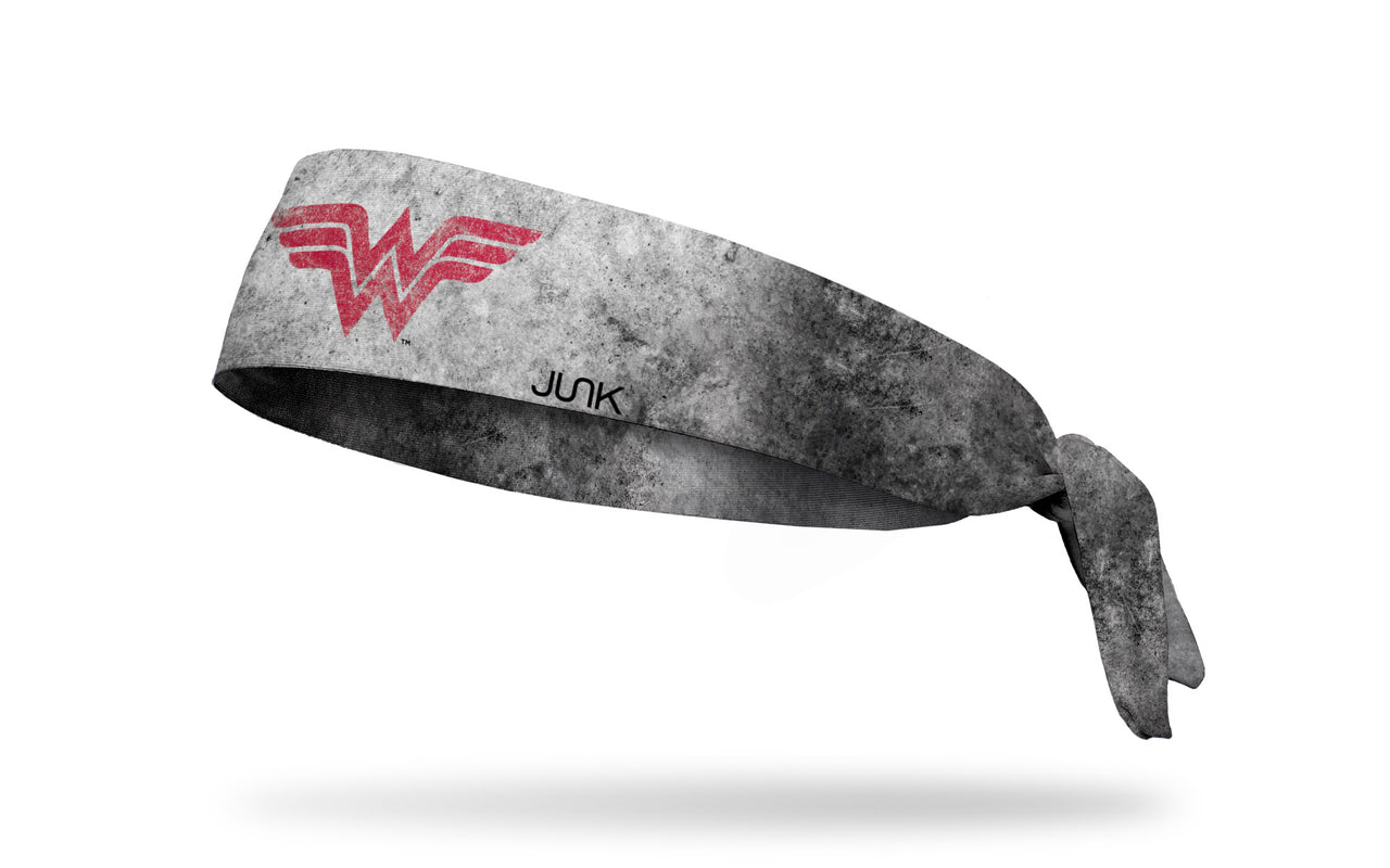 Wonder Woman: Red Logo Grunge Flex Tie Headband - View 1