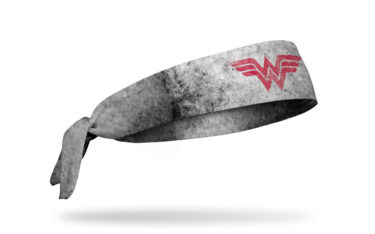 Wonder Woman: Red Logo Grunge Flex Tie Headband - View 2