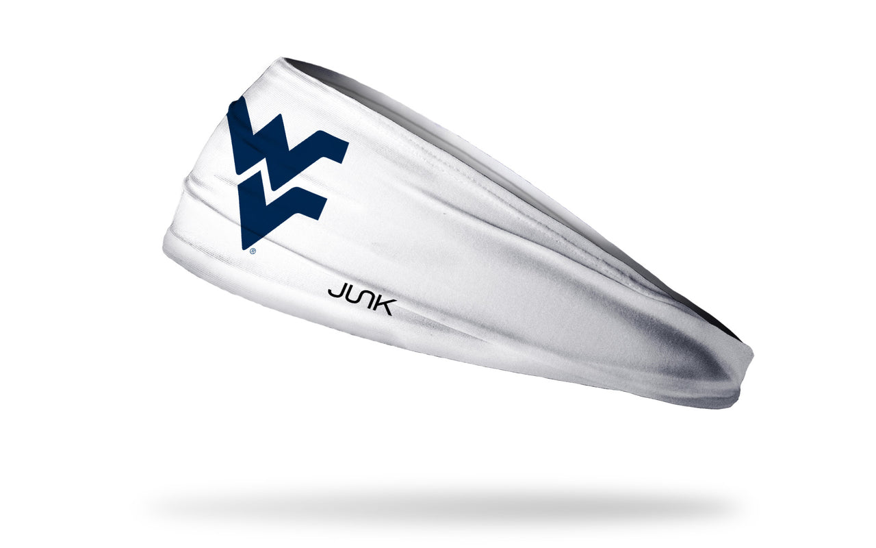 West Virginia University: Logo White Headband - View 1