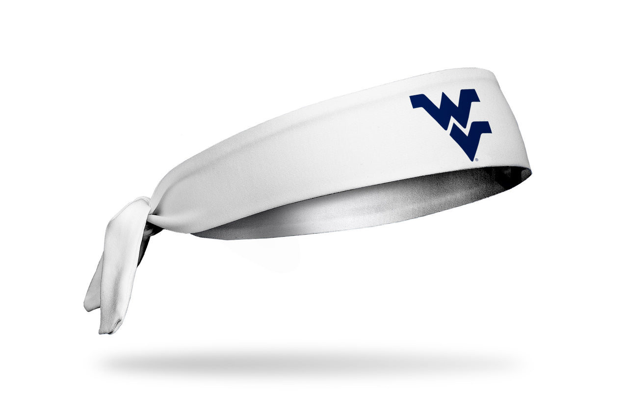 West Virginia University: Logo White Tie Headband - View 2