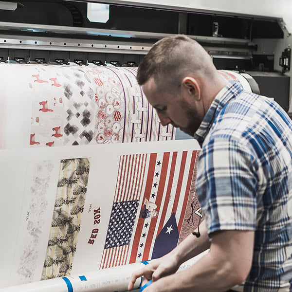Man Printing Headbands