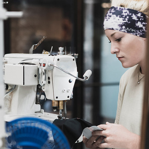 GIrl Sewing on Sewing Machine
