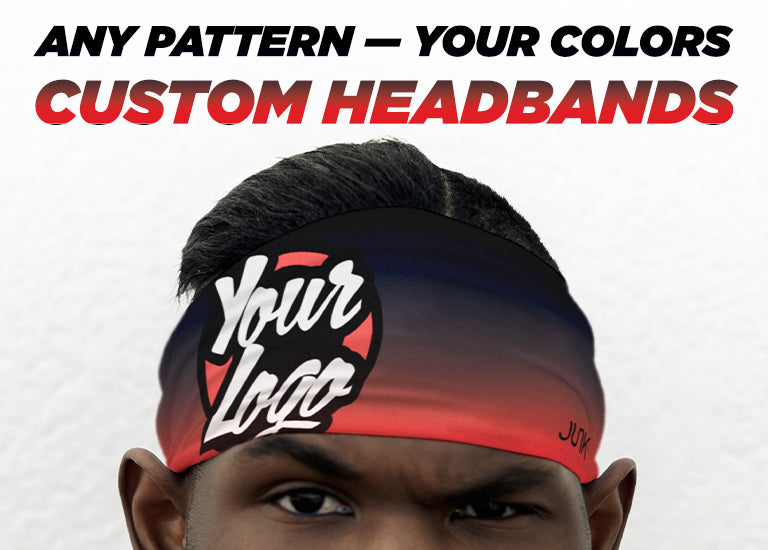 ANY Pattern - Your Colors | Custom Headbands (Headband with "Your Logo" on model)