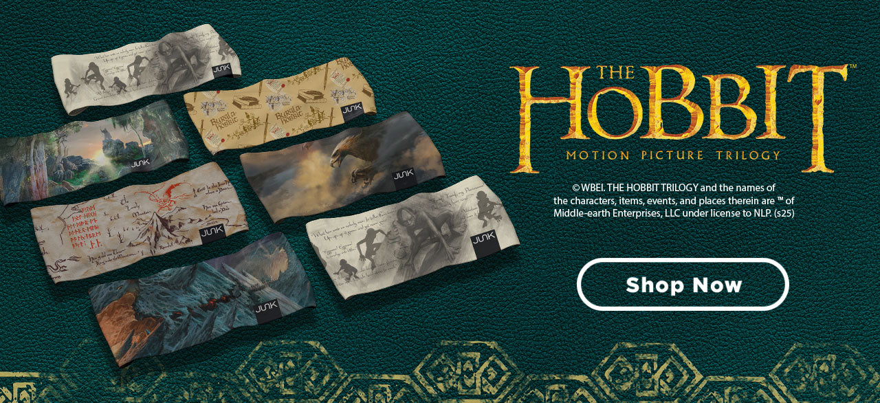 THE HOBBIT, MOTION PICTURE TRILOGY - WBEI THE HOBBIT TRILOGY AND THE NAMES OF THE CHARACTERS, ITEMS, EVENTS, AND PLACES THERIN ARE OF MIDDLE EARTH ENTERPRISES, LLC UNDER LICENSE TO NLP - SHOP NOW