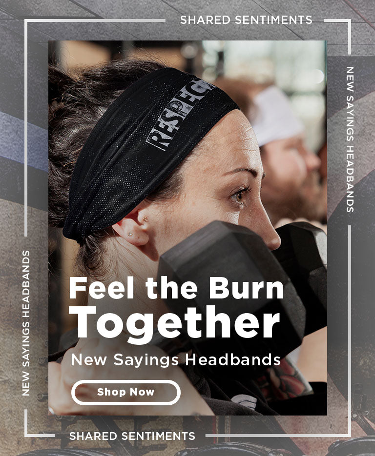 Feel the Burn Together - New Sayings Headbads | Shop Now (Shared Sentiments, New Sayings Headbands)