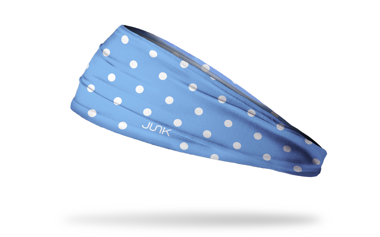 Blue Polka Dots Big Bang Lite Headband - View 1