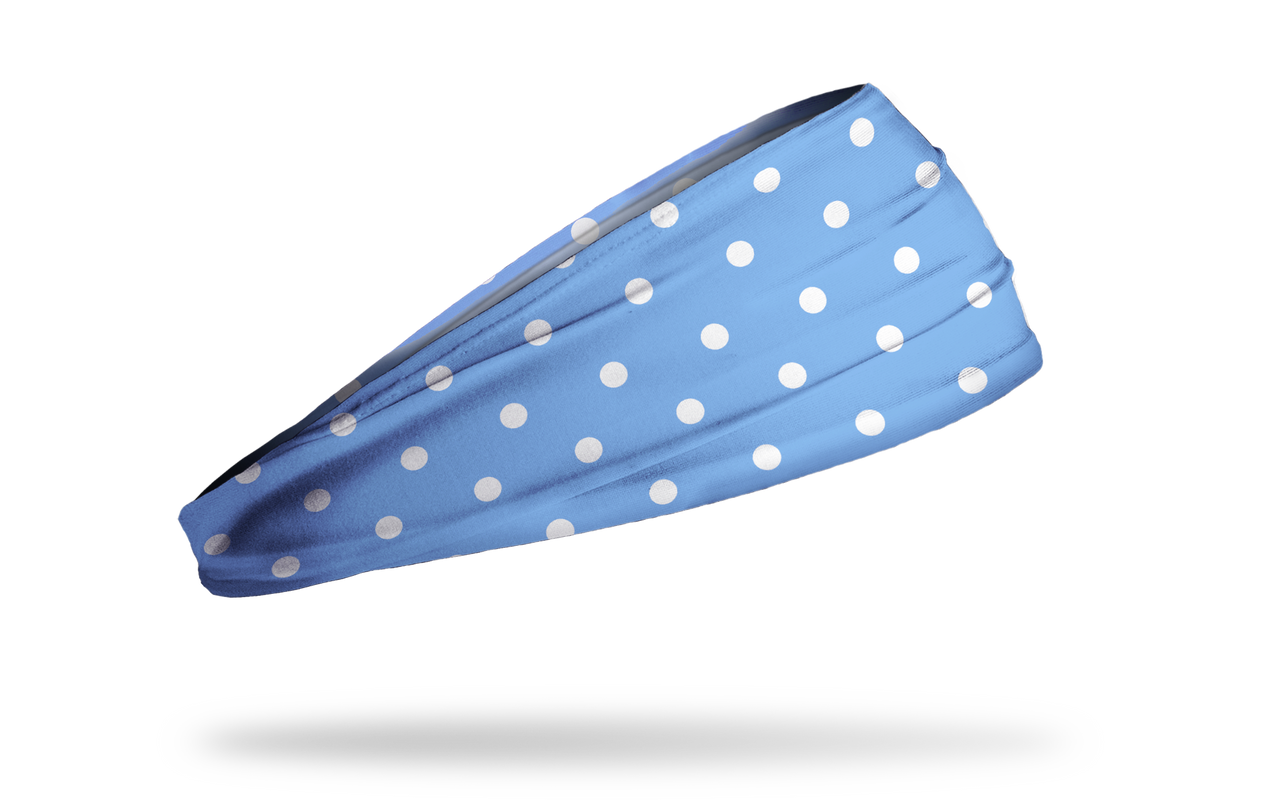 Blue Polka Dots Big Bang Lite Headband - View 2