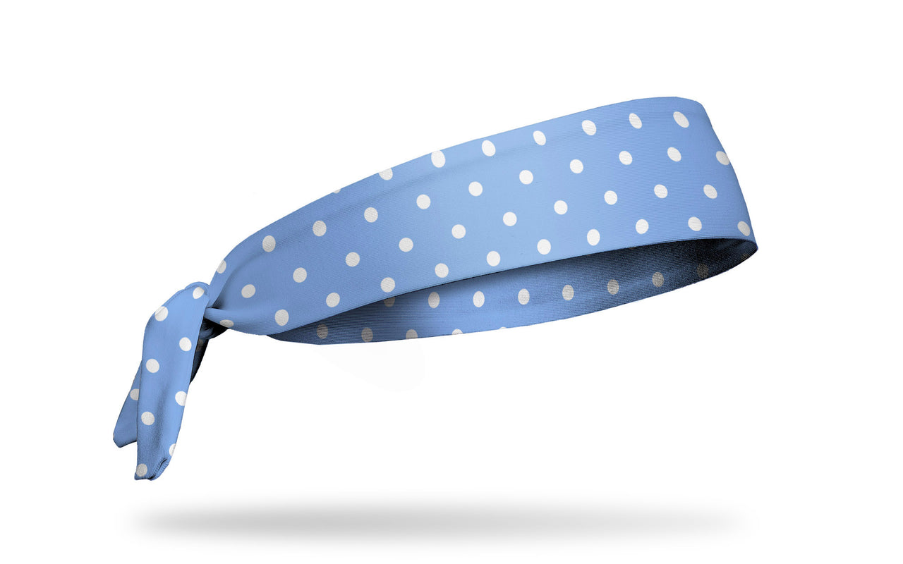 Blue Polka Dots Tie Headband
