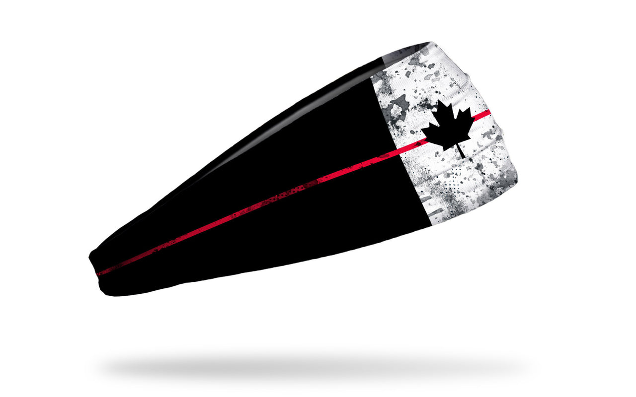 Canada Flag: Thin Red Big Bang Lite Headband - View 2