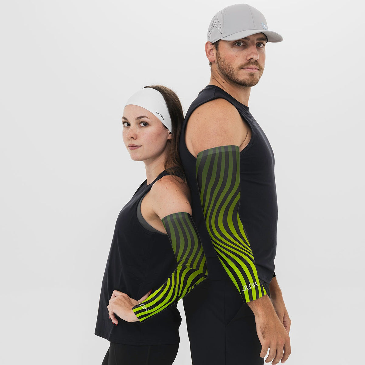 Chartreuse Wave Arm Sleeve - View 1