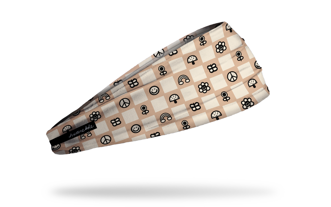 Christine Kole: Groovy Checkers Big Bang Lite Headband - View 2