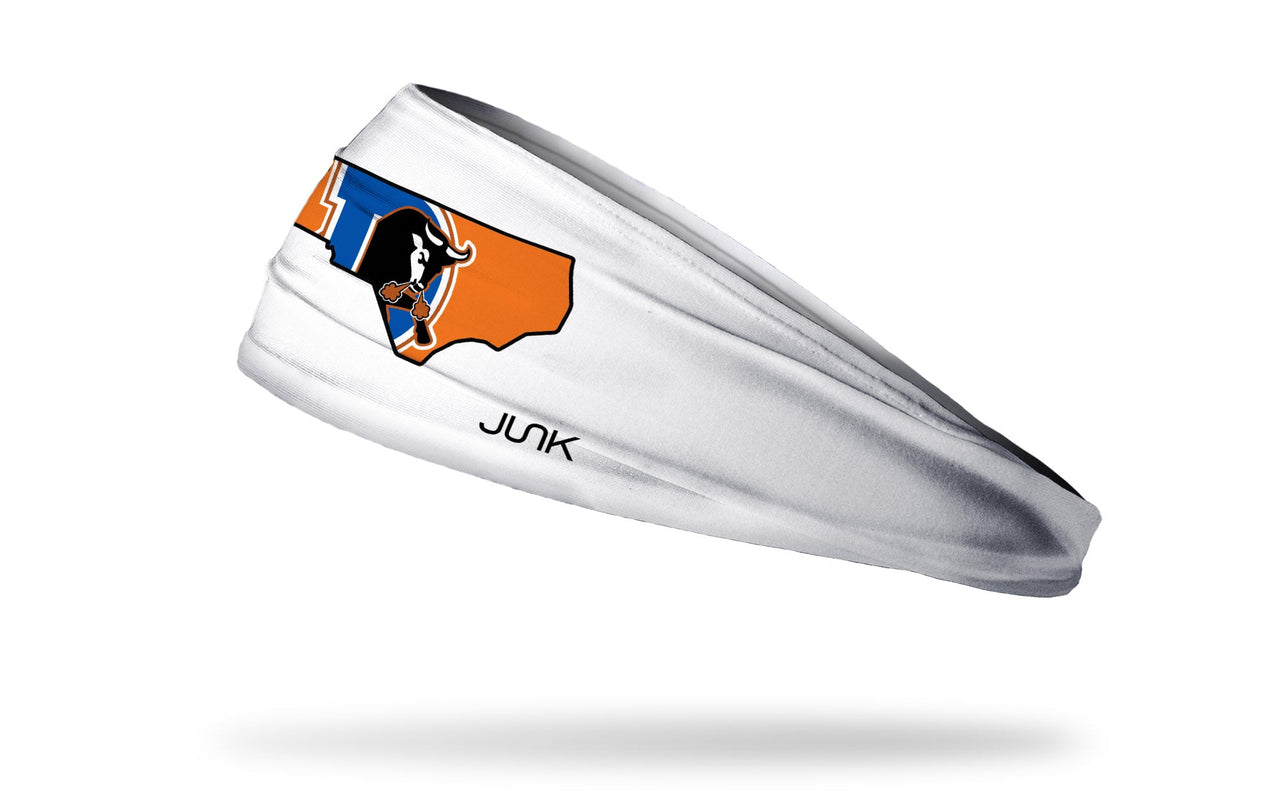 Durham Bulls: State White Big Bang Lite Headband - View 1