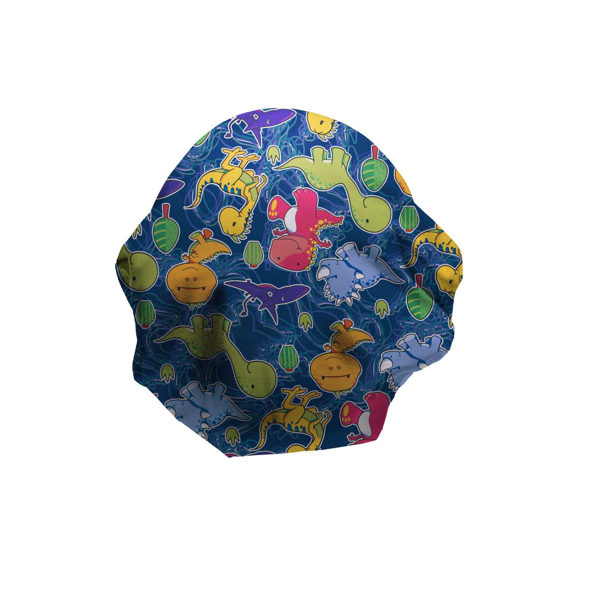 Dino Dance Party Euro Scrub Cap - View 4
