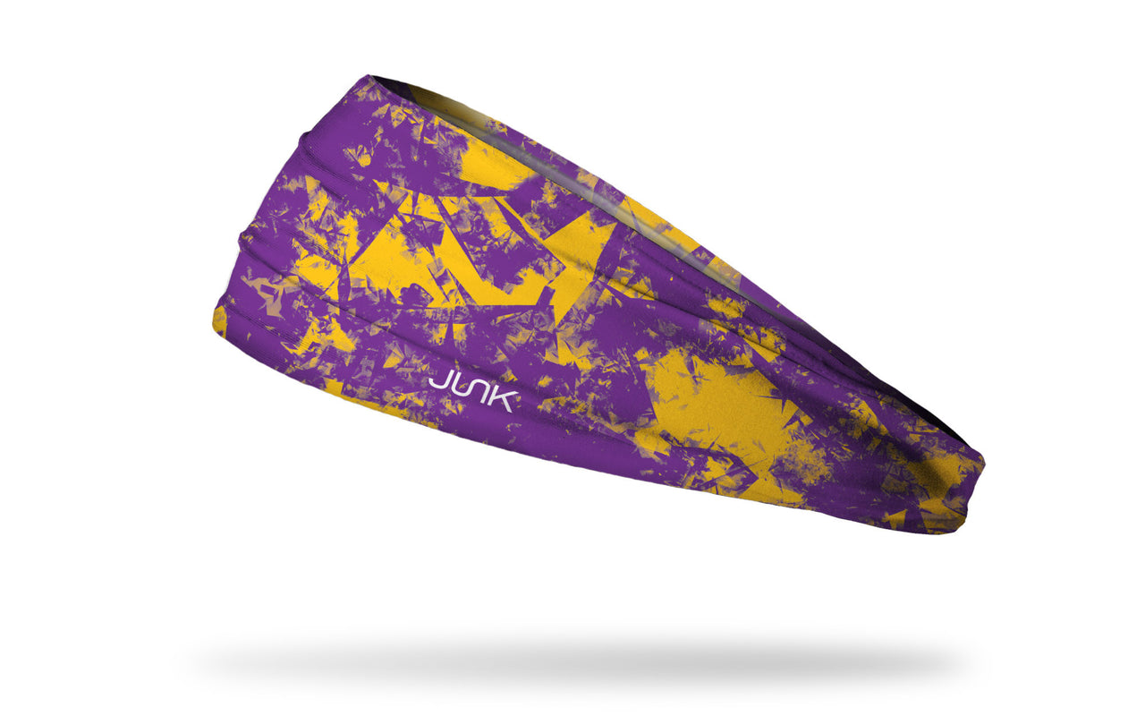 Gridiron Purple Gold Headband - View 1