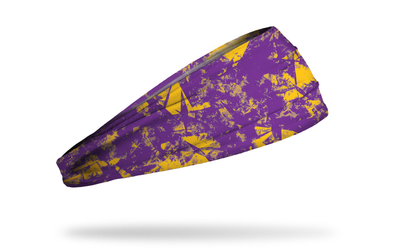 Gridiron Purple Gold Headband