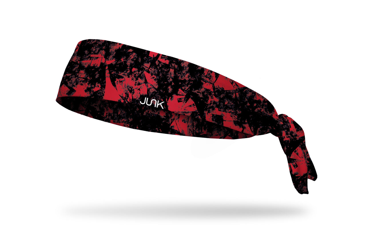Gridiron Red Black Tie Headband - View 1