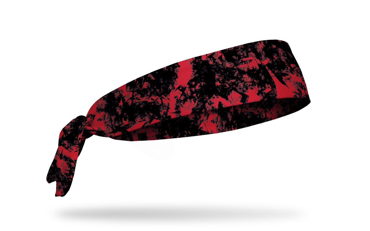 Gridiron Red Black Tie Headband - View 2