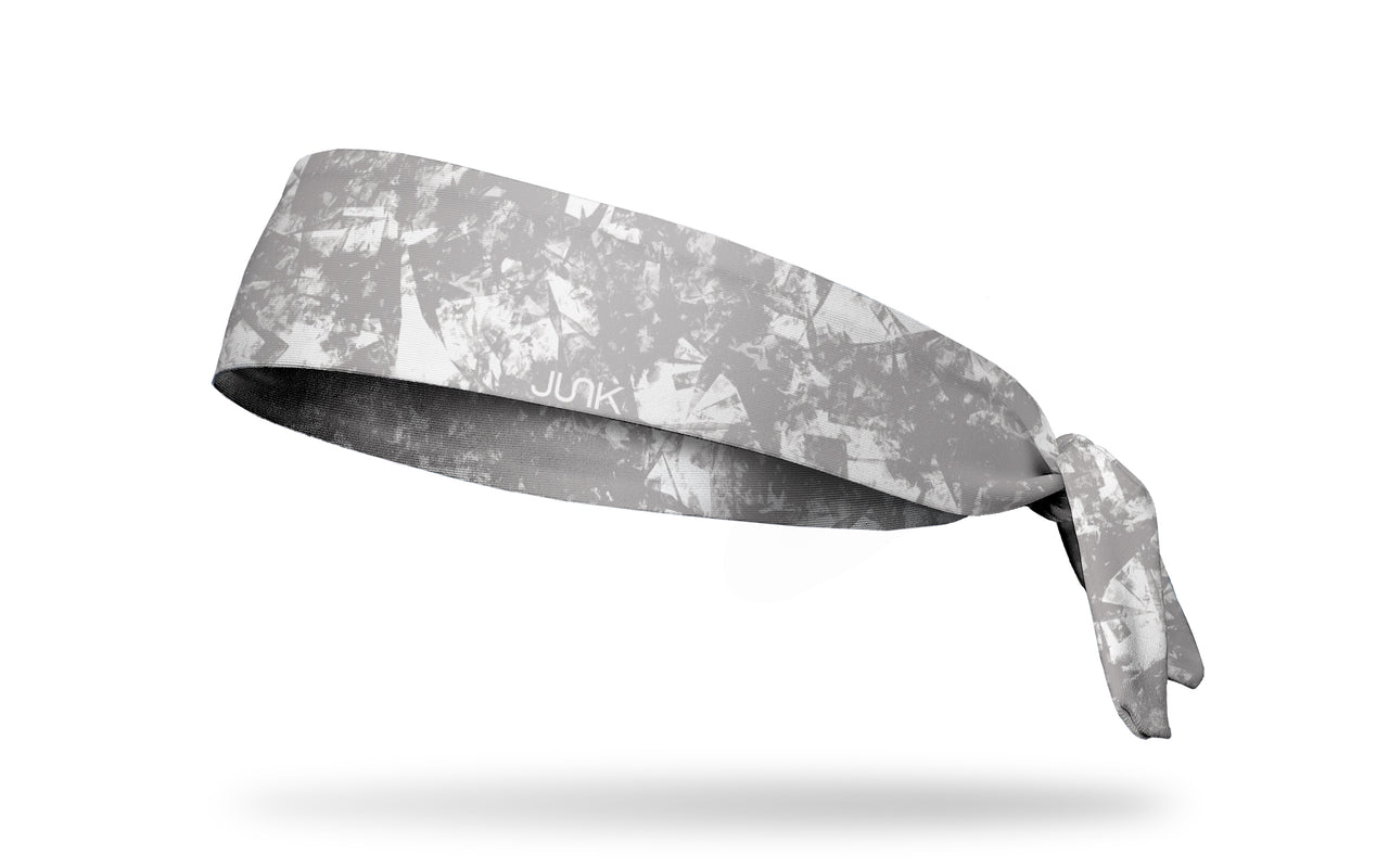 Gridiron White Gray Tie Headband - View 1