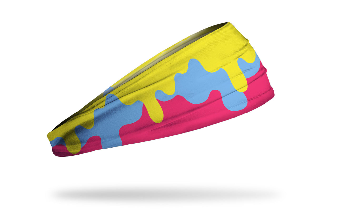 Hot Yellow Double Drip Big Bang Lite Headband - View 2