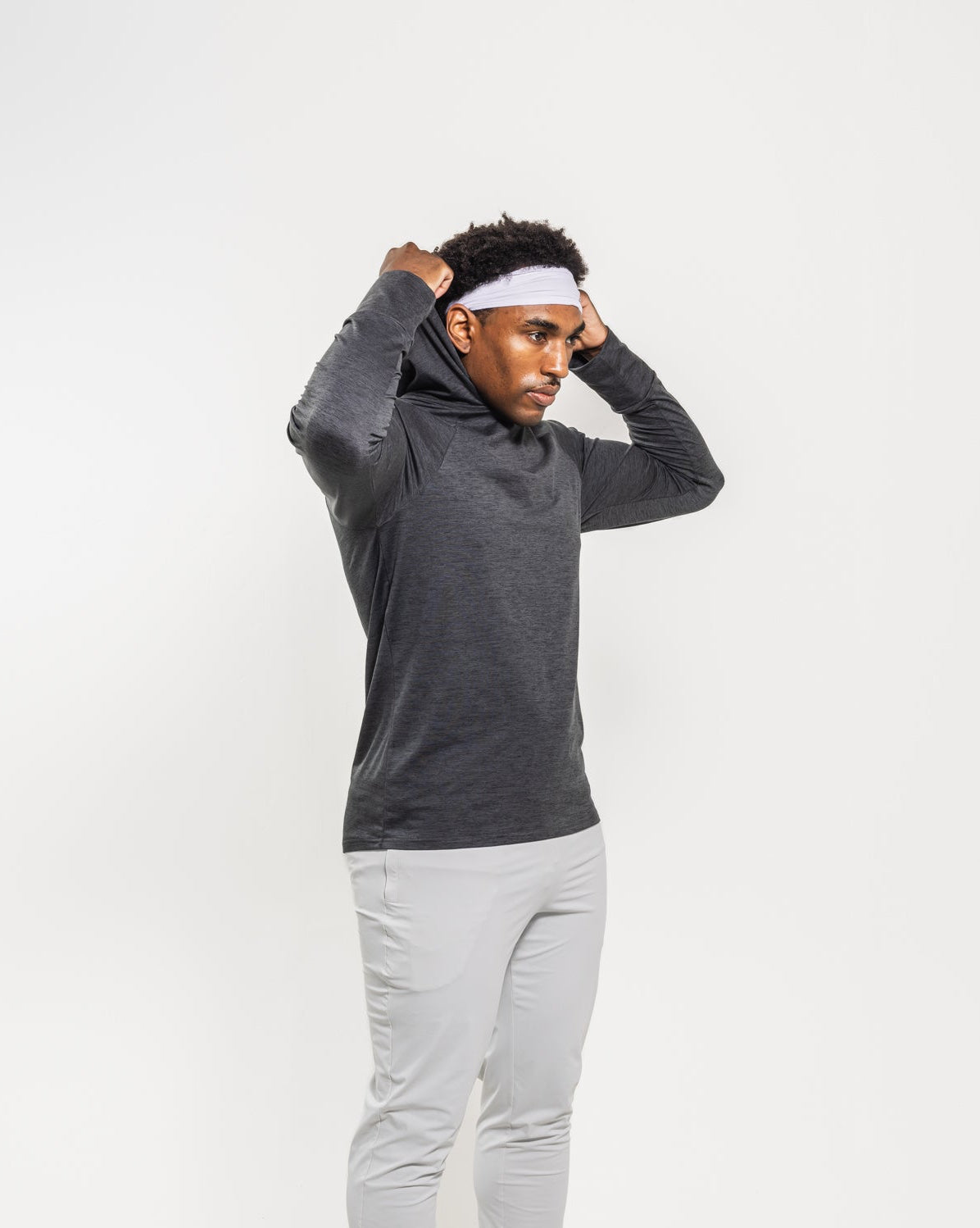 Men's Breakthrough Hoodie: Charcoal Heather - View 3