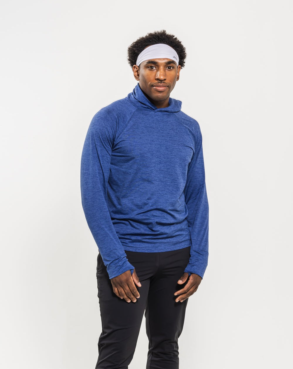 Men's Breakthrough Hoodie: Blue Heather - View 3