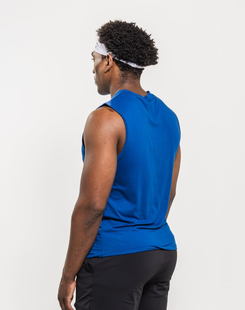 Men's Breakthrough Tank: Midnight Blue - View 2