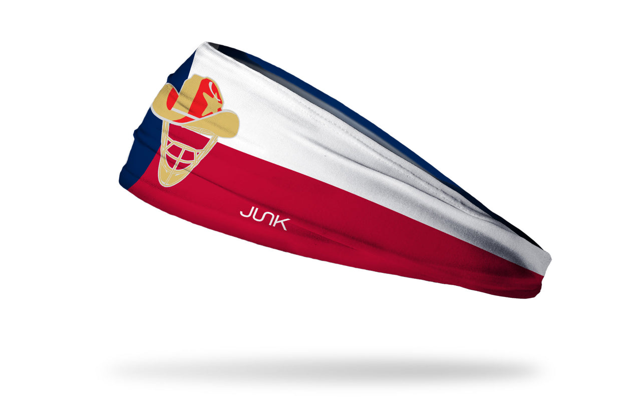 Lone Star Catching: Gold Logo Texas Flag Big Bang Lite Headband - View 1