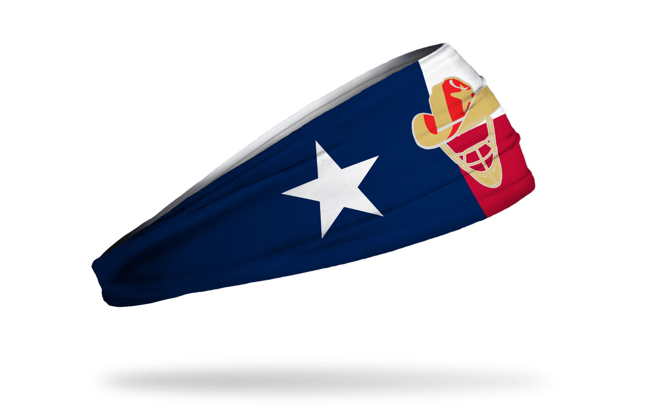 Lone Star Catching: Gold Logo Texas Flag Big Bang Lite Headband - View 2