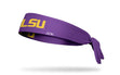 Louisiana State University: LSU Gold and Purple Flex Tie Headband - View 1
