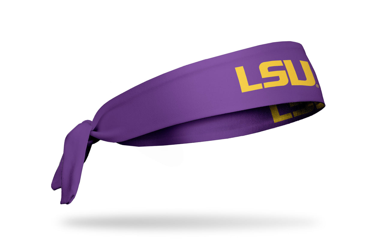 Louisiana State University: LSU Gold and Purple Tie Headband - View 2