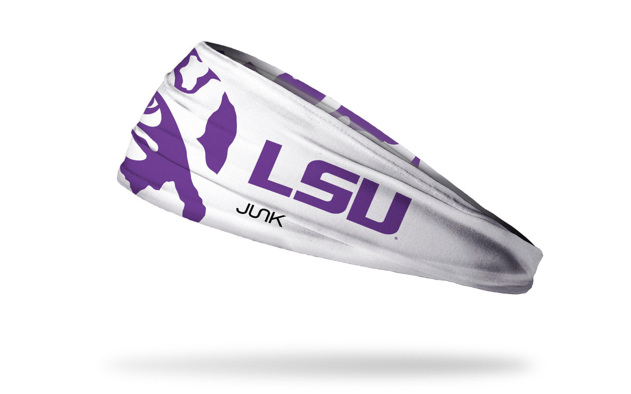 Louisiana State University: LSU Tiger Eye White Headband - View 1