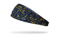 Navy Yellow Blue Splatter Big Bang Lite Headband - View 1